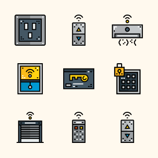 Smart home icons pack