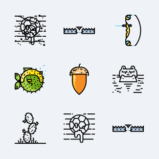 Wildlife icons pack