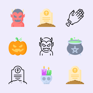 Halloween icons pack