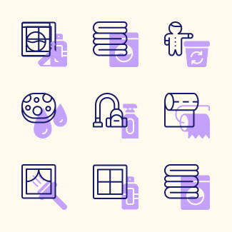 Housekeeping icons pack