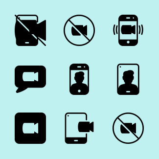 Video conference icons pack