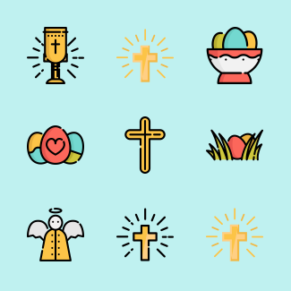 Easter icons pack