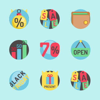 Black Friday icons pack