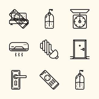 Household icons pack