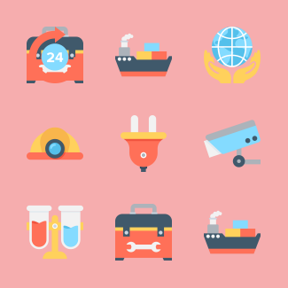 Industrial icons pack