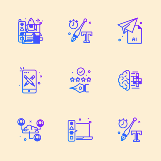 Design Thinking icons pack