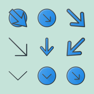 Arrows icons pack
