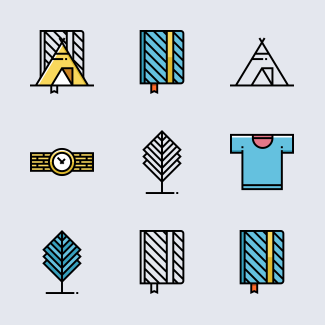 Hipster Style icons pack