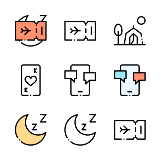 Hobbies Freetime icons pack