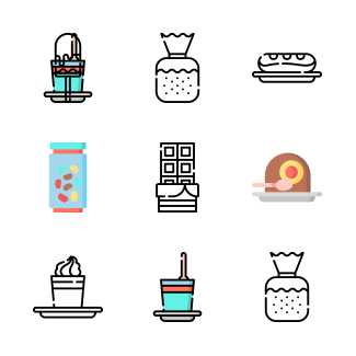 Desserts & Candies icons pack