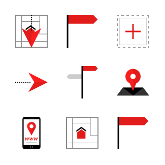 Maps and Locations icons pack