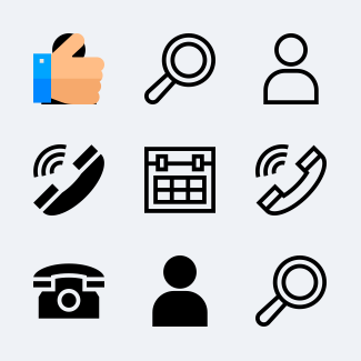 Contact Us icons pack