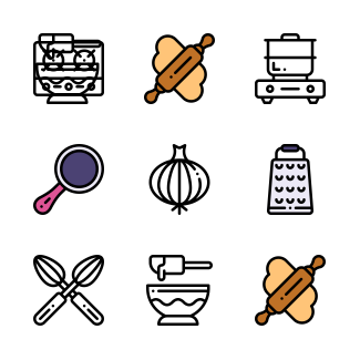 Cooking icons pack