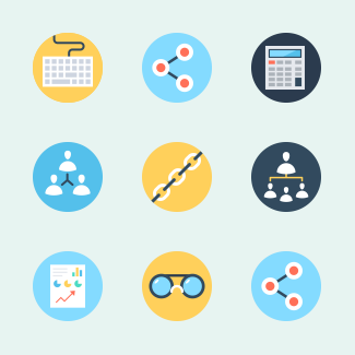 Digital marketing icons pack