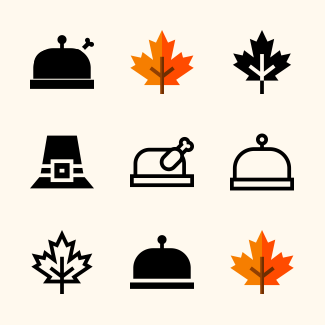 Thanksgiving icons pack