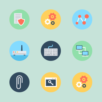 Web and networking icons pack
