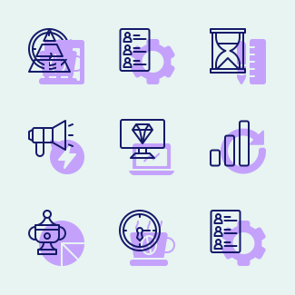 Corporation icons pack