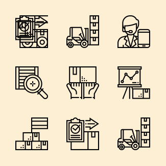 Shipping and Delivery icons pack
