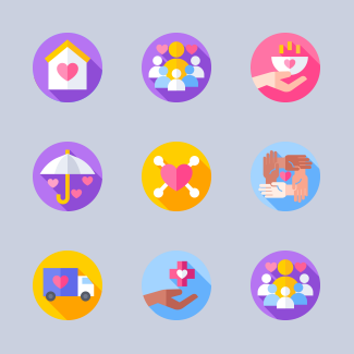 Kindness icons pack