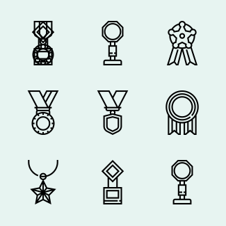 Award icons pack