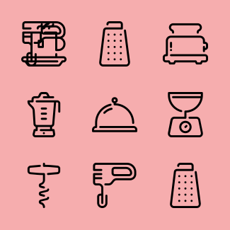 Kitchen icons pack