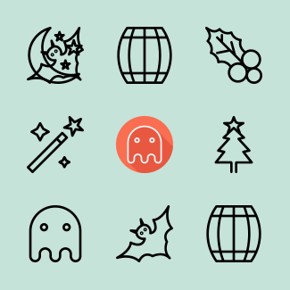 Holiday Festival and Celebration icons pack