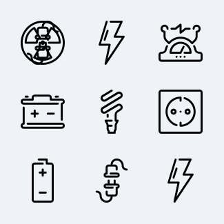 Energy icons pack