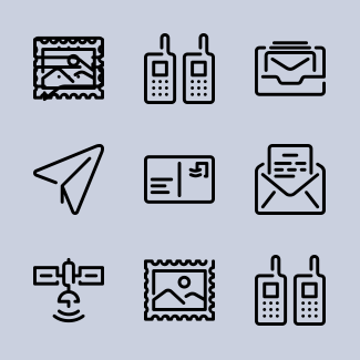 Communication icons pack