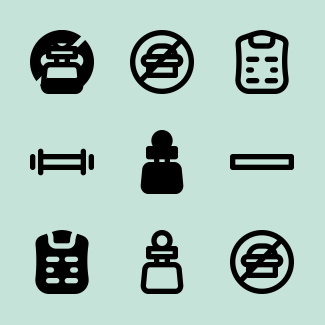 Fitness icons pack