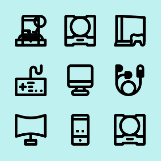 Technology icons pack