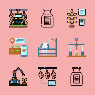 Smart Farm icons pack
