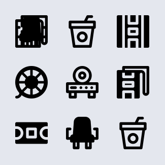 Movies icons pack