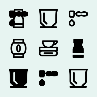 Coffee shop icons pack