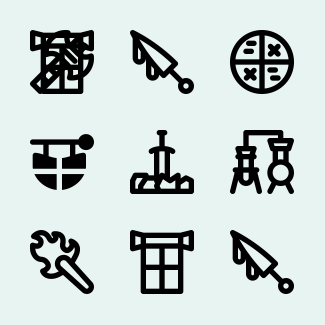 Medieval icons pack