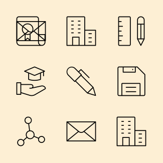 School and education icons pack