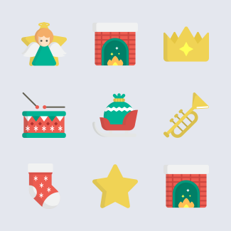 Christmas icons pack
