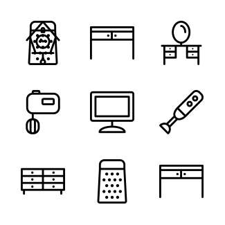 Household Collection icons pack