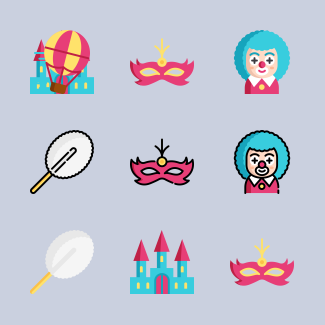 Carnival icons pack