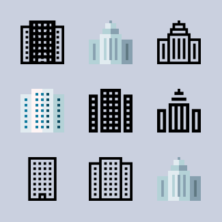 Urban Building icons pack
