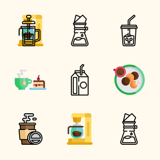 Coffee Shop icons pack