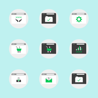 Online and Internet icons pack
