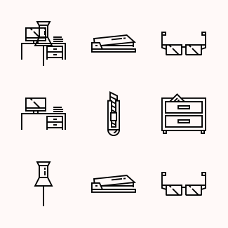 Office Line icons pack