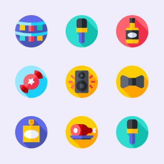New Year icons pack