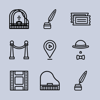 Cinema Elements icons pack