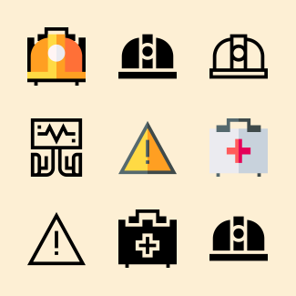 Emergencies icons pack