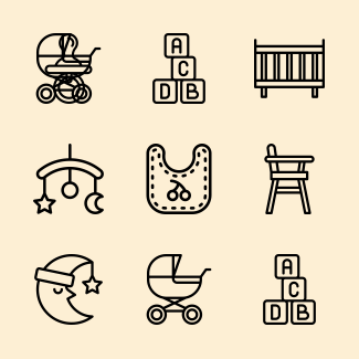 Kids Elements icons pack
