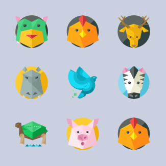 Animals icons pack