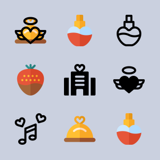 Valentines Day icons pack