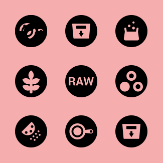Nutrition icons pack