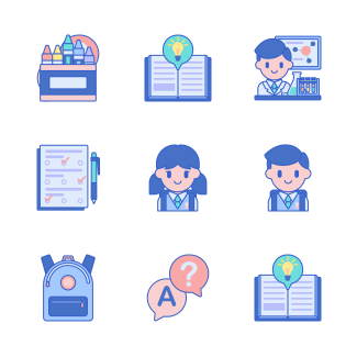 Back to School icons pack